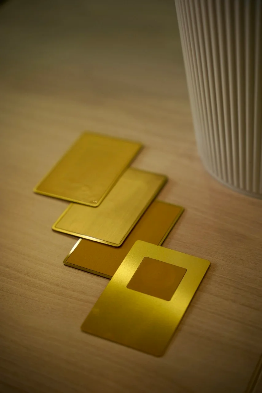 Glossy Gold Card Back