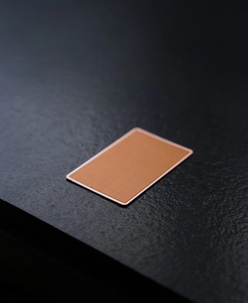 Hybrid Rose Gold Card Back