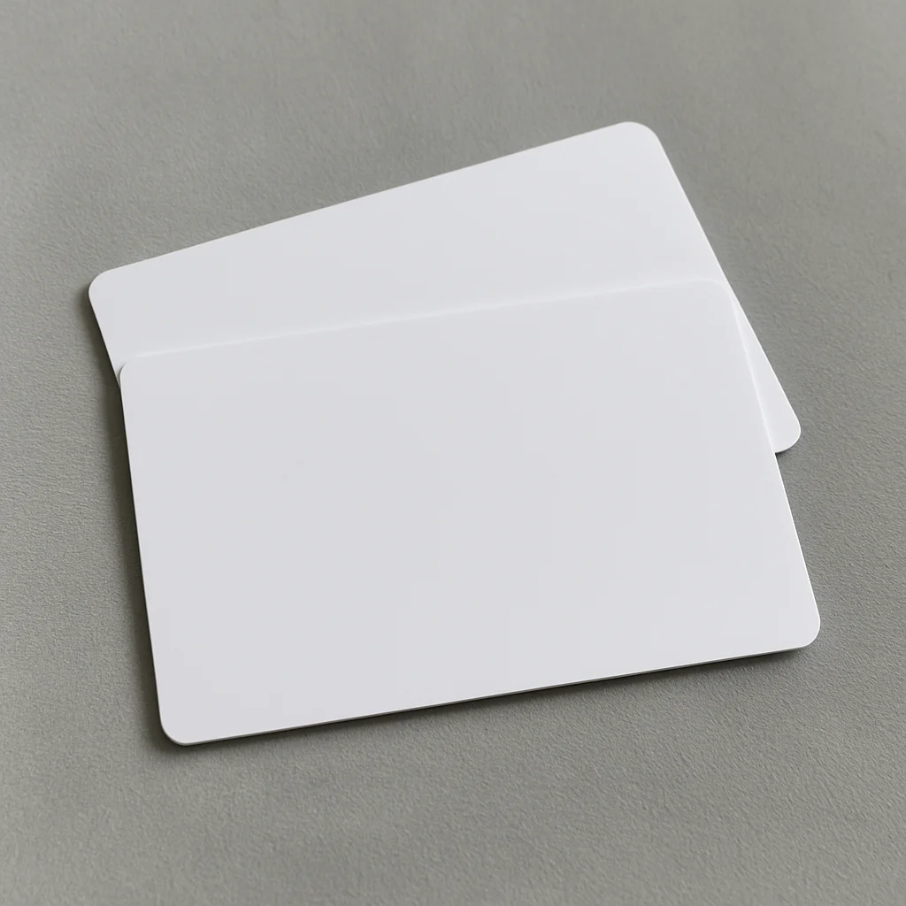 White PVC Matte Card Front