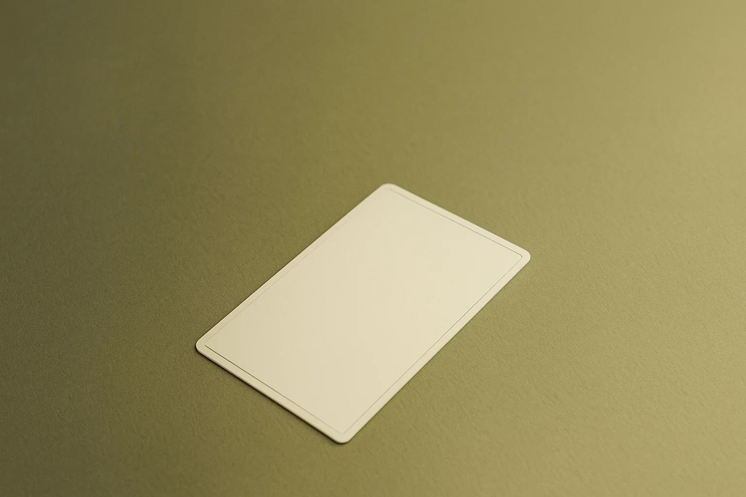 White Card Back
