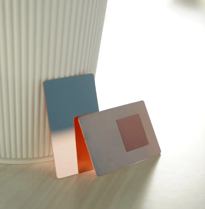 Glossy Rose Gold Card Back