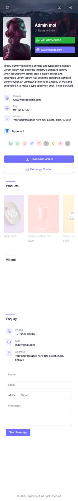 Profile Template 2