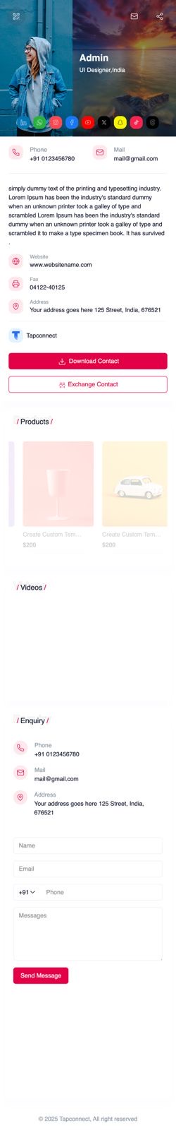 Profile Template 8